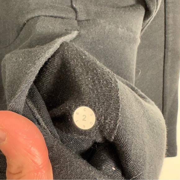 Lululemon Going Places Jacket Black Size 2 Grey Warm Coat Full Zip Breathable‎ - Picture 8 of 12